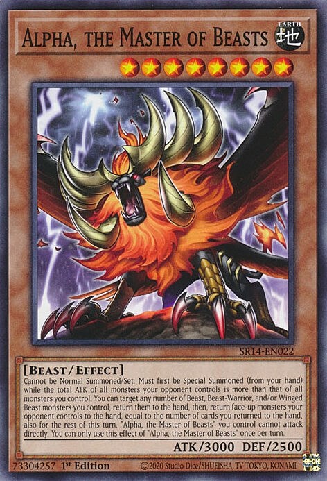 Alpha, the Master of Beasts Card Front