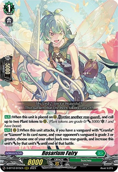 Rosarium Fairy Card Front