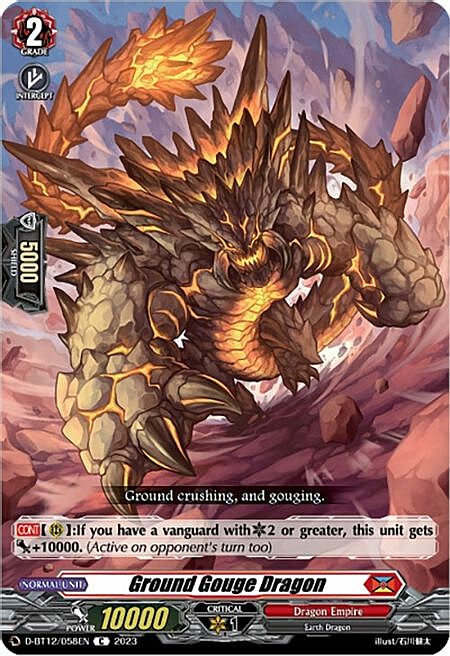 Ground Gouge Dragon Card Front