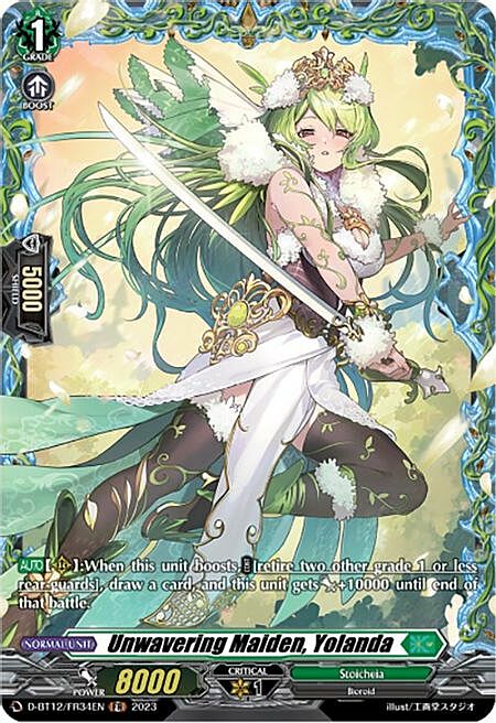 Unwavering Maiden, Yolanda Card Front