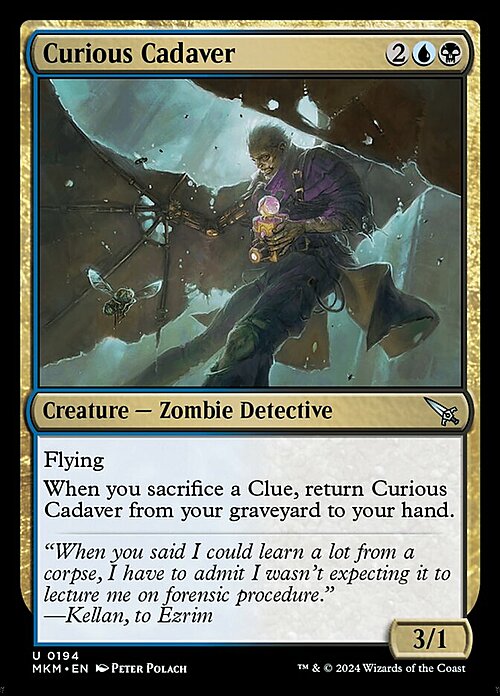 Curious Cadaver Card Front