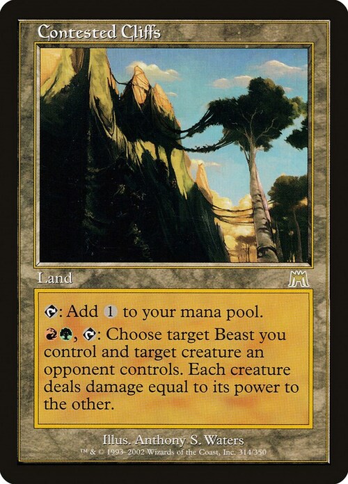 Contested Cliffs Card Front