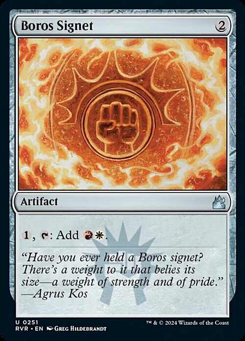 Boros Signet Card Front