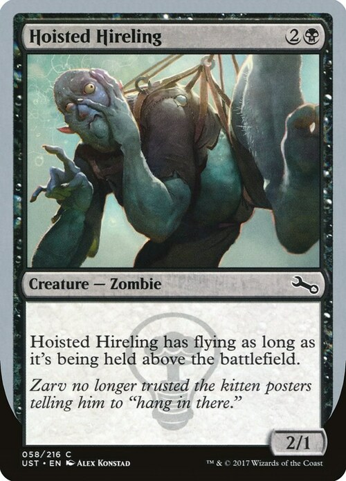 Hoisted Hireling Card Front