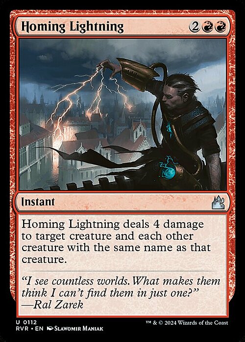 Homing Lightning Card Front