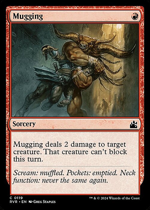 Mugging Card Front