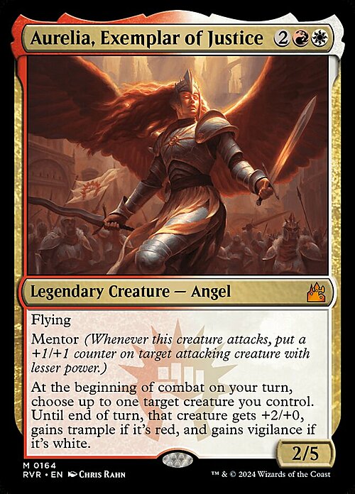 Aurelia, Exemplar of Justice Card Front