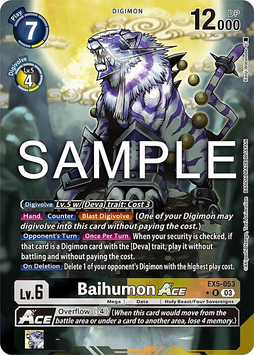 Baihumon Ace Card Front