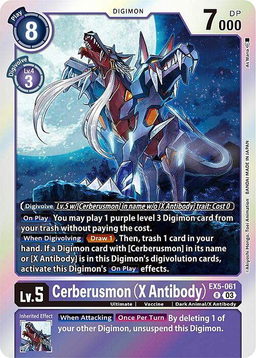 Cerberusmon (X Antibody) Card Front