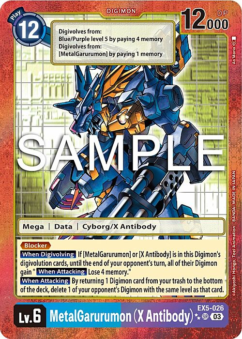 MetalGarurumon (X Antibody) Card Front