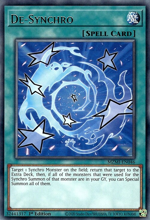 De-Synchro Card Front