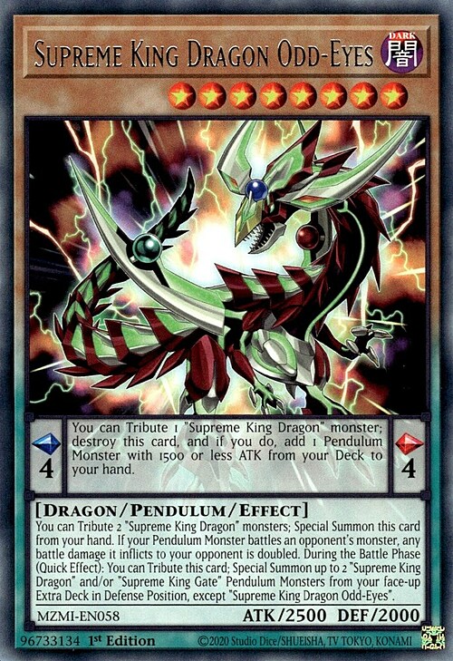 Supreme King Dragon Odd-Eyes Card Front