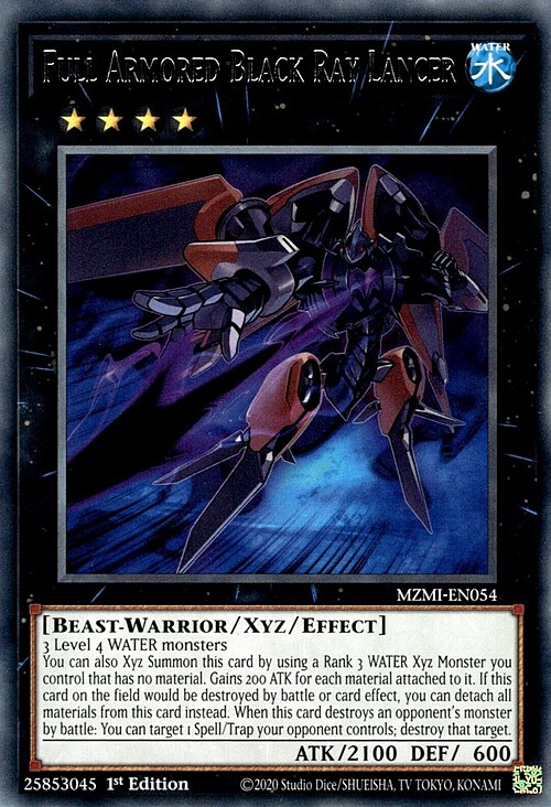 Full Armored Black Ray Lancer Card Front