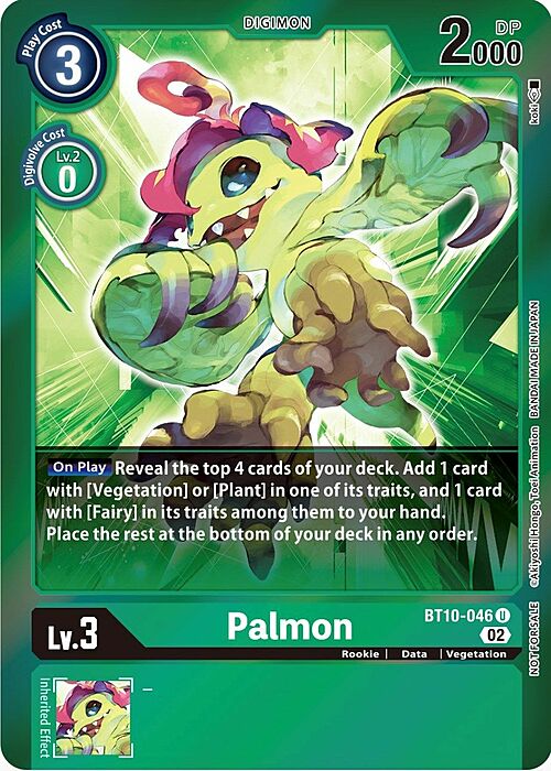 Palmon Card Front