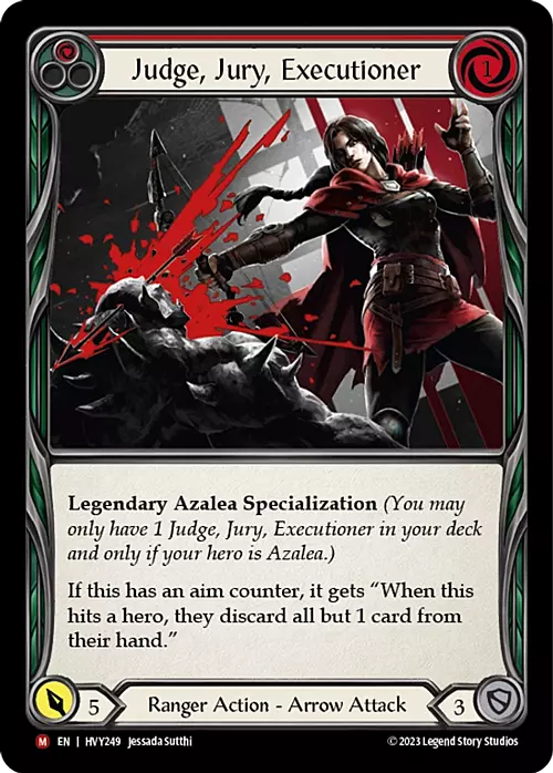 Judge, Jury, Executioner Card Front