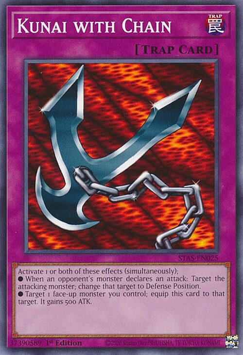 Kunai with Chain Card Front