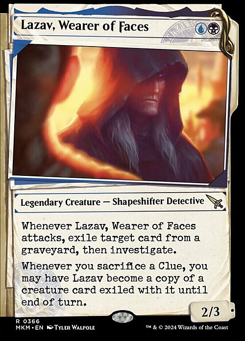 Lazav, Wearer of Faces Card Front