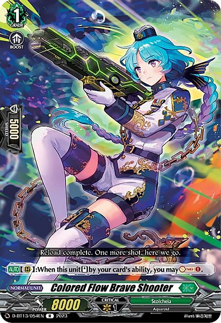 Colored Flow Brave Shooter Card Front