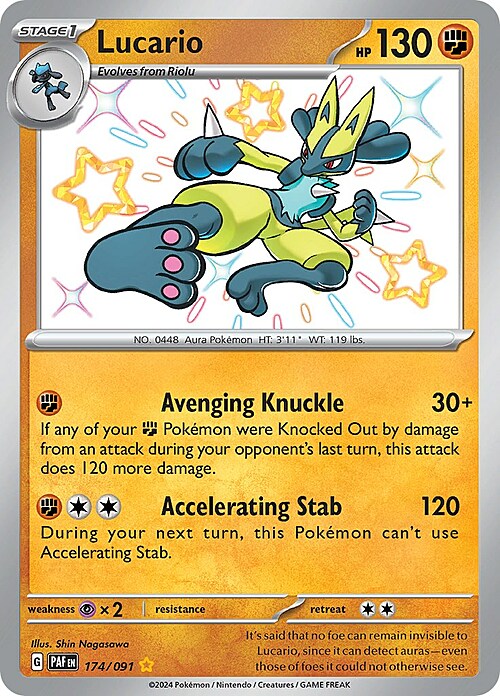 Lucario Card Front