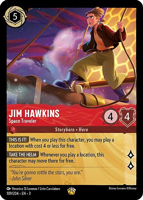 Jim Hawkins - Space Traveler Card Front