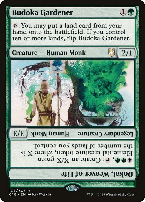 Budoka Gardener // Dokai, Weaver of Life Card Front