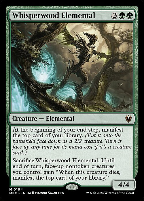 Whisperwood Elemental Card Front