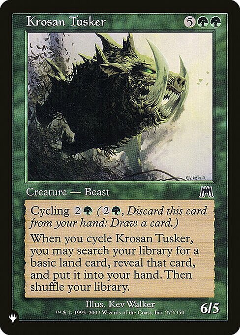 Krosan Tusker Card Front