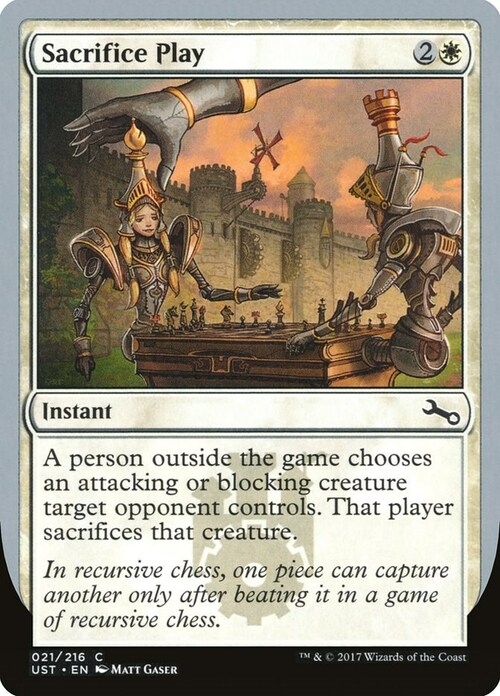 Sacrifice Play Card Front