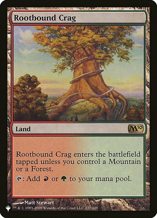 Rootbound Crag Card Front