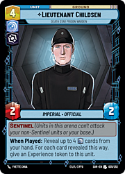 Lieutenant Childsen - Death Star Prison Warden