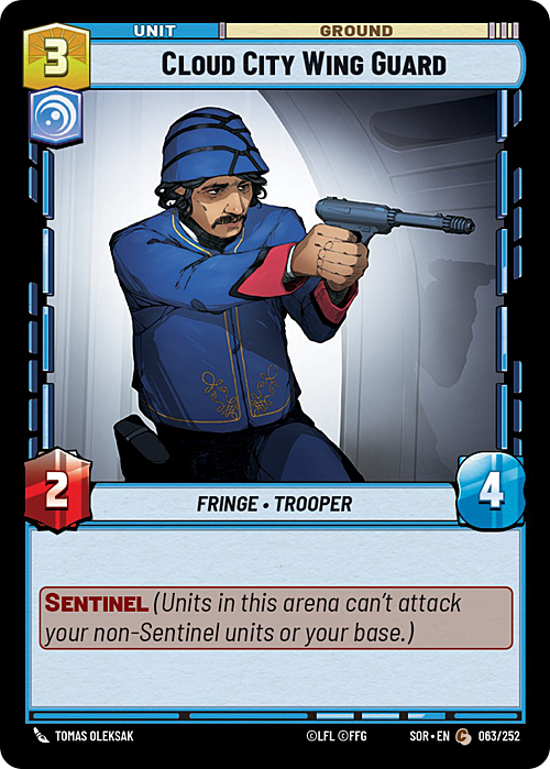 Cloud City Wing Guard Card Front