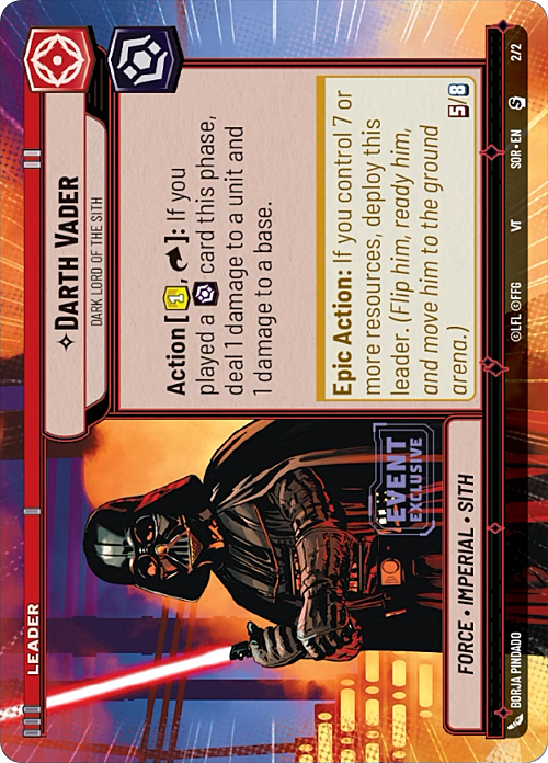 Darth Vader - Dark Lord of the Sith Card Front