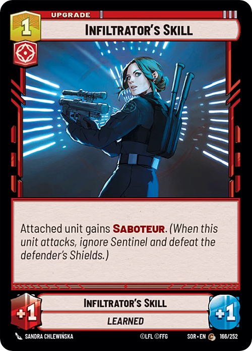 Infiltrator's Skill Card Front