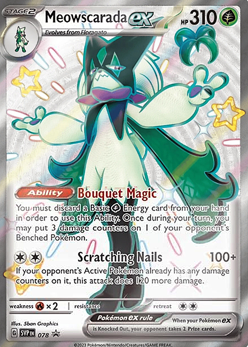 Meowscarada ex Card Front