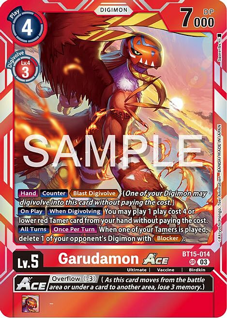 Garudamon Ace Card Front