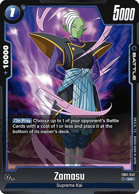 Zamasu Card Front