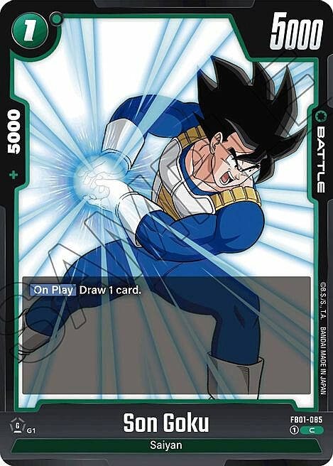 Son Goku Card Front