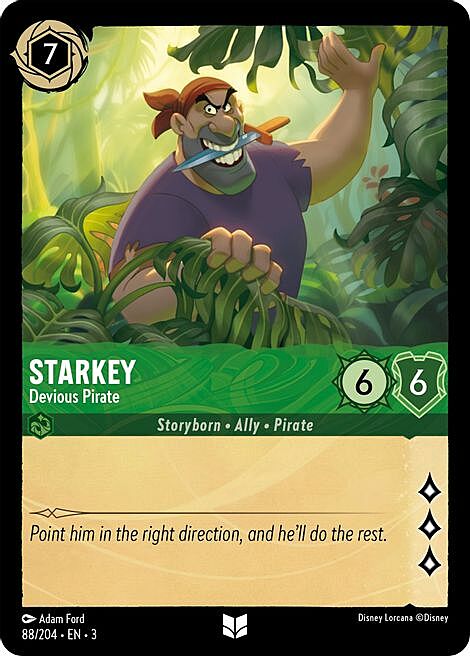 Starkey - Devious Pirate Card Front