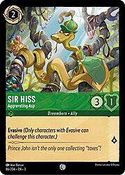 Sir Hiss - Aggravating Asp