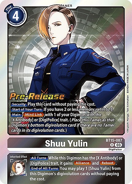 Shuu Yulin Card Front