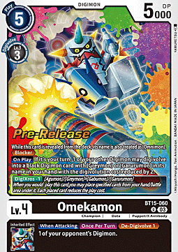 Omekamon Card Front