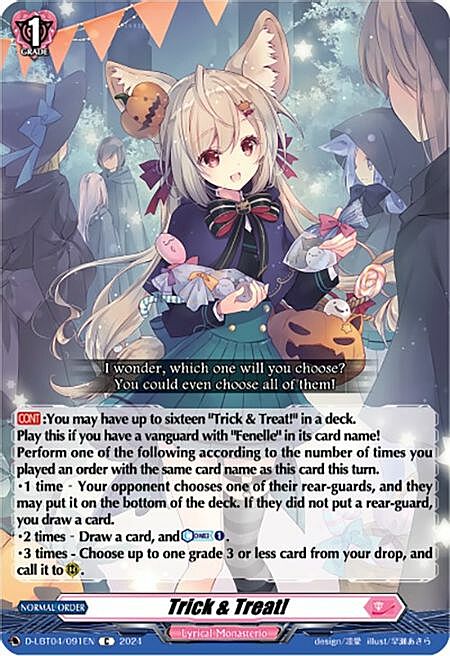 Trick & Treat! Card Front