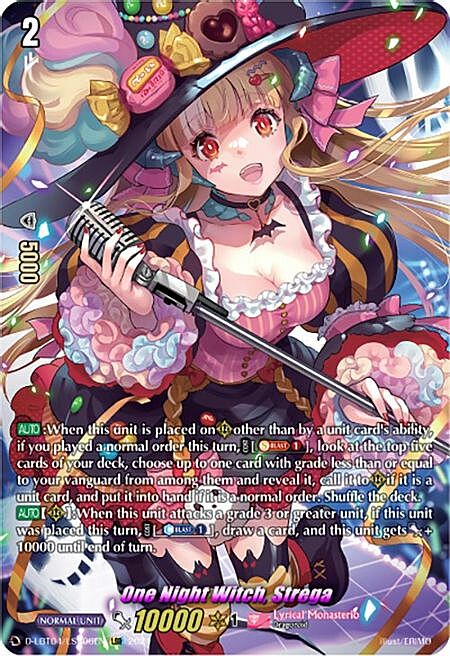 One Night Witch, Strega Card Front