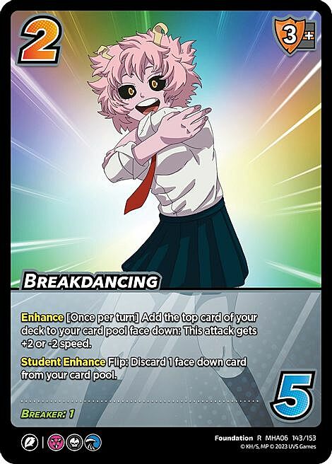 Breakdancing Card Front