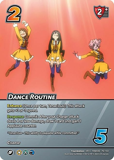 Dance Routine Card Front