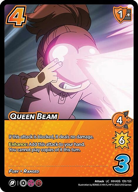 Queen Beam Card Front