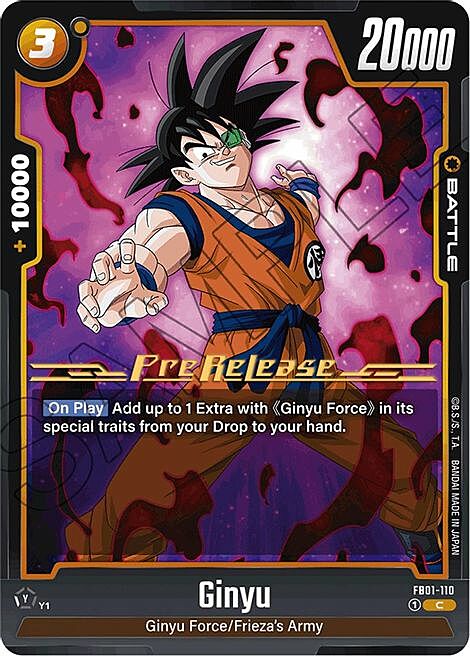 Ginyu Card Front