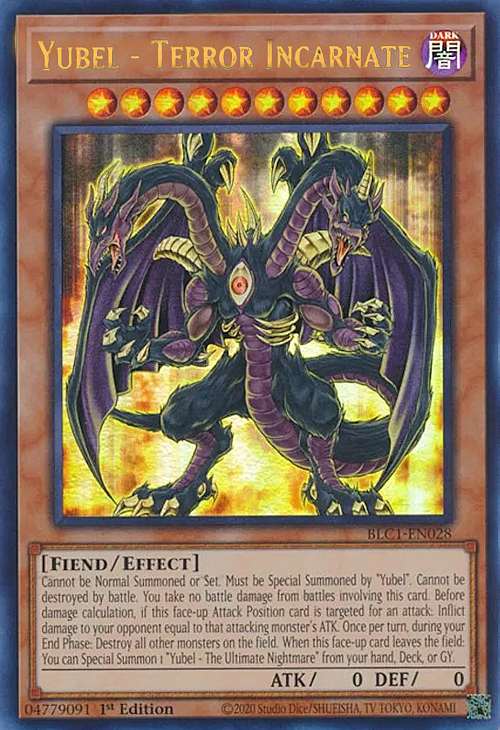 Yubel - Terror Incarnate Card Front