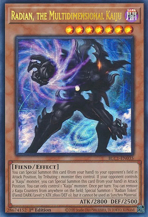 Radian, the Multidimensional Kaiju Card Front