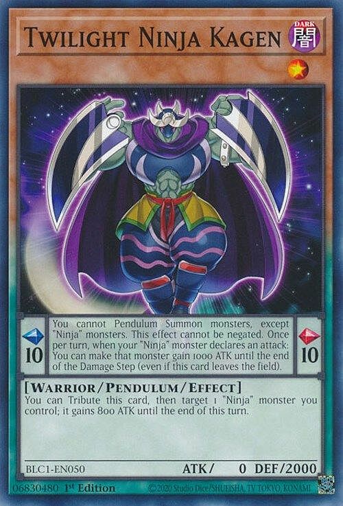 Twilight Ninja Kagen Card Front